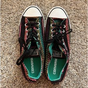 Multicolor Embroidered Converse Size 10